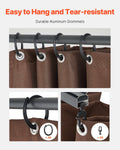 Gazebo Curtains 4-Panel 2840x2840mm Coffee Zipper Outdoor Sidewall