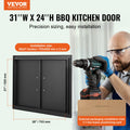 BBQ Access Door 788x610mm Double Outdoor Kitchen Flush Mount