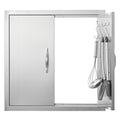 BBQ Access Door 610x610mm Stainless Steel Double Wall