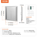BBQ Access Door 610x610mm Stainless Steel Double Wall