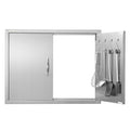 BBQ Access Door 787x609mm Stainless Steel Double Outdoor Kitchen