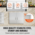 BBQ Access Door 787x609mm Stainless Steel Double Outdoor Kitchen