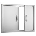 BBQ Access Door 787x609mm Stainless Steel Double Outdoor Kitchen