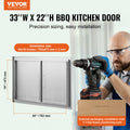 BBQ Access Door 838x558mm Stainless Steel Flush Mount Outdoor