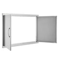 BBQ Access Door 889x610mm Stainless Steel Flush Mount Handles