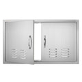 BBQ Access Door 914x534mm Stainless Steel Flush Mount Outdoor