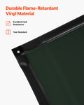 Artiss 3-Panel Welding Screen 1.74x2.34m Flame-Resistant Dark Green