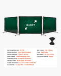 Artiss 3-Panel Welding Screen 1.74x2.34m Flame-Resistant Dark Green