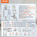 Double Door Handle Set Satin Nickel Square Lever Heavy Duty