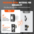 Double Door Handle Set Matte Black Square Lever Heavy Duty