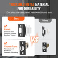 Double Door Handle Set Matte Black Arched Lever Heavy Duty Lock