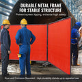 Welding Screen 3 Panel 6'x8' with Frame & 12 Wheels Curtain