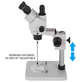 3.5X-90X Trinocular Stereo Microscope Pillar Stand Lab