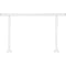 Outdoor Stair Railing Kit, 5 FT Handrails 0-5 Steps, Adjustable Angle White Aluminum Stair Hand Rail for The Elderly, Handrails for Outdoor Steps