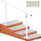 Outdoor Stair Railing 5FT White Aluminum Handrail 0-5 Steps Elderly