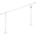 Outdoor Stair Railing 5FT White Aluminum Handrail 0-5 Steps Elderly