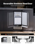 Undercounter Ice Maker 80kg/Day Stainless Steel Reversible Door