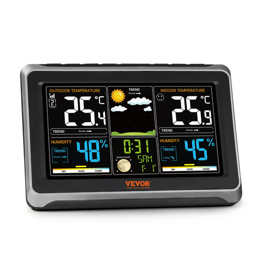 Weather Station Indoor Outdoor Wireless Large Display Atomic