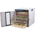 10 Trays Food Dehydrator Machine Stainless Steel 1000W Jerky Fruit Drying