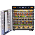 Devanti 10 Tray Food Dehydrator 1000W Stainless Steel Jerky