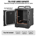 Insulated Food Pan Carrier 81QT Stackable Catering Chafing Dish