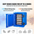 Insulated Food Pan Carrier, 90L Hot Box for Catering, Food Box Carrier with Double Buckles, Front Loading Food Warmer with Handles, Stackable End Loader for Restaurant, Canteen
