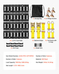 E-Track Tie-Down Rail Kit 4 Pack 0.4m 21 Pieces Ratchet Straps
