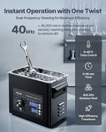 Ultrasonic Cleaner 3L Stainless Steel with Basket and Control Knob