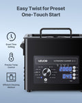 Ultrasonic Cleaner 3L Stainless Steel with Basket and Control Knob