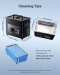 Ultrasonic Cleaner 3L Stainless Steel with Basket and Control Knob