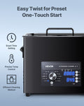 Ultrasonic Cleaner 6L Stainless Steel with Basket Knob Control