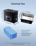 Ultrasonic Cleaner 6L Stainless Steel with Basket Knob Control