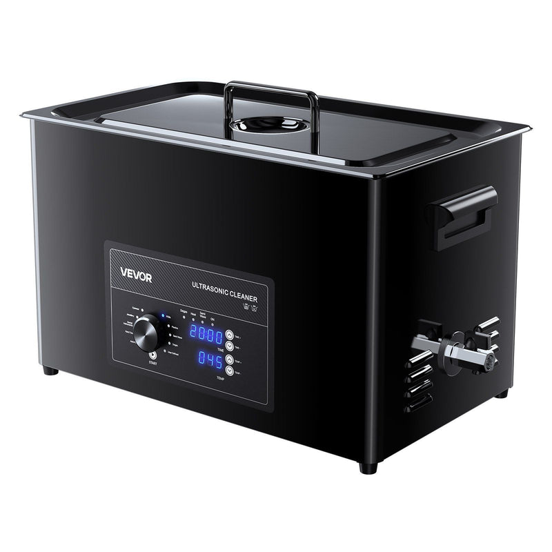 30L Ultrasonic Cleaner Stainless Steel Knob Control Watches Jewelry