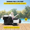 2.5HP 1850W Swimming Pool Filter Pump 148GPM Single Speed Above Ground