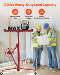 Drywall Lift 3353mm 68kg Heavy-Duty Sheetrock Hoist Ceiling Wall