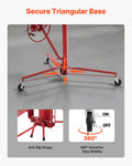Drywall Lift 3353mm 68kg Heavy-Duty Sheetrock Hoist Ceiling Wall