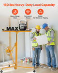 Drywall Lift 3353mm 68kg Heavy-Duty Sheetrock Hoist Telescoping Arm