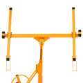 3353mm Drywall Lift, Heavy-Duty 68 kg Sheetrock Hoist with Adjustable Telescoping Arm, Lockable Wheels, Drywall Lifter Panel Jack Hoist Tools Ideal for Ceiling & Wall Installation (Yellow)