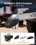 Trailer Hitch Lock 58.7mm Coupler Anti-Theft Heavy Duty 3 Keys
