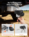 Trailer Hitch Lock 58.7mm Coupler Anti-Theft Heavy Duty 3 Keys