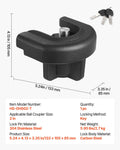 Trailer Hitch Lock 50.8mm Coupler Anti-Theft Heavy-Duty 3 Keys