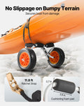 Kayak Cart Foldable 90kg Load Solid Rubber Tires Paddle Board Trolley