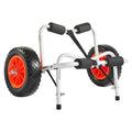 Kayak Cart 113kg Foldable Trolley 25cm Solid Rubber Tires Ratchet