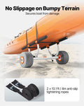Kayak Cart 158.8kg Load Capacity Inflatable Tires Paddle Board Trolley