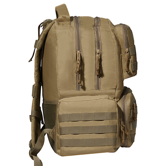 Tactical Gun Backpack 6 Pistols 10 Magazines Lockable Brown