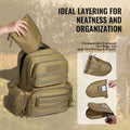 Tactical Gun Backpack 6 Pistols 10 Magazines Lockable Brown
