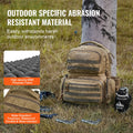Tactical Gun Backpack 6 Pistols 10 Magazines Lockable Brown