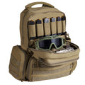 Tactical Gun Backpack 6 Pistols 10 Magazines Lockable Brown