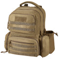 Tactical Gun Backpack 6 Pistols 10 Magazines Lockable Brown