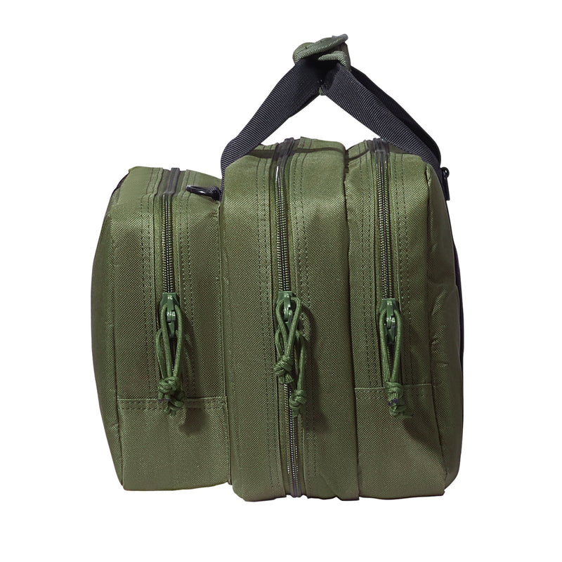 Range Bag 2 Pistol Tactical Gun Bag Built-in Holster Green
